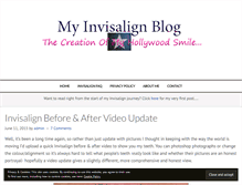 Tablet Screenshot of myinvisalignblog.com